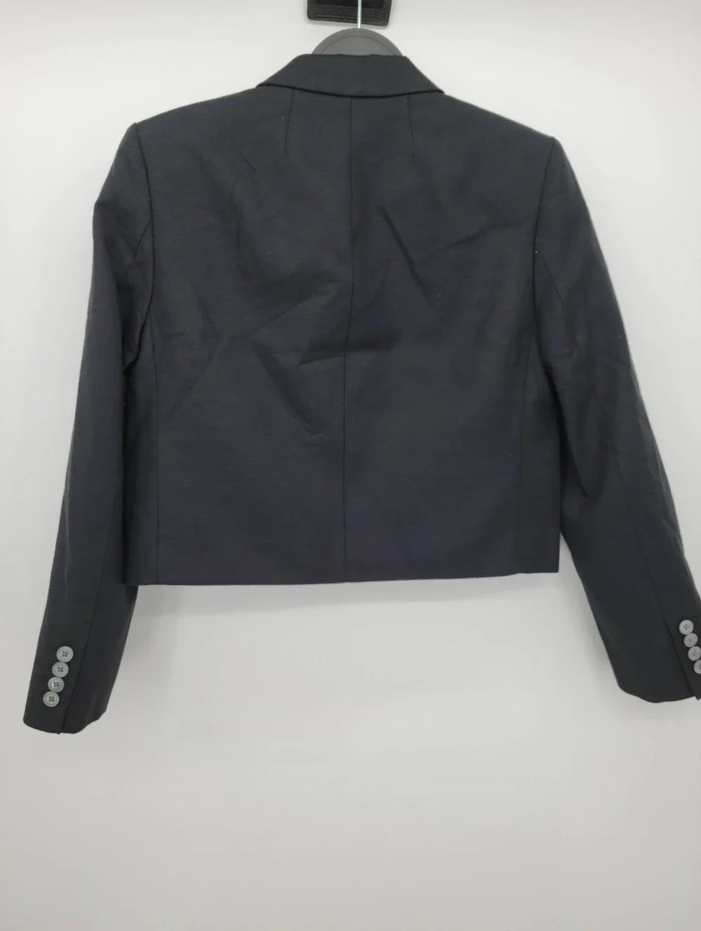 J Crew Lenore lady blazer in Gramercy linen blend NZ459 Size 4 NEW Black